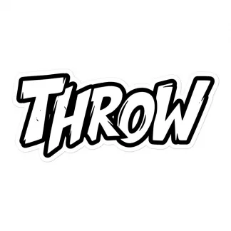 Throw Sticker