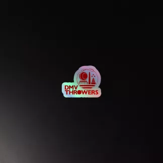 DMV Text Holo Sticker